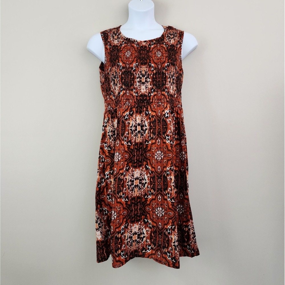 Vintage SASSY DOLL CREATIONS Size 3X Shirred Sleeveless Indie Boho Sundress